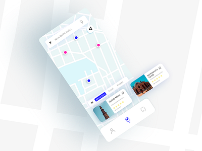 Map Screen 10ddc app concept app designer app ui app ui design app ui ux illustration mapbox maps mapster minimal ui minimalism ui ui challenge ui design ui design challenge ui designer user interface ux ux design