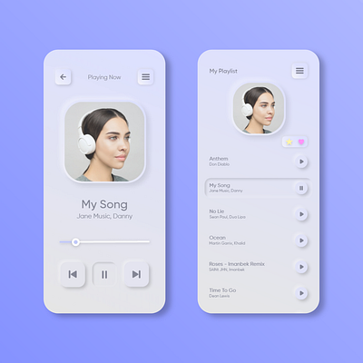 Neumorphism Music Player air application dailyui design music music app music art music player player player ui recorder track uxui white