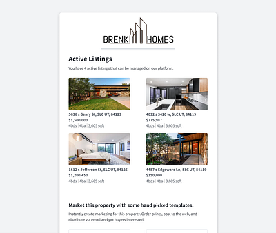 Real estate email email email design real estate ui ux