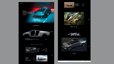 Tesla Cybertruck Site (re-design) car cyber cybertruck futeristic tesla ui ux web website xd