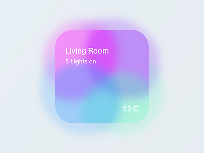 Home tile 2.0 app home app home automation hue ios iphone mobile neomorphic neuomorphism philips hue smart home ui