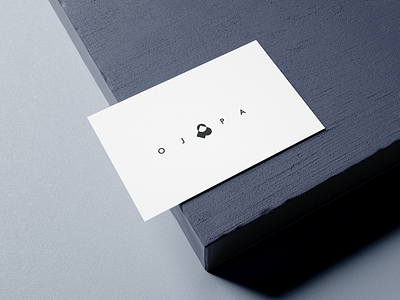 OJPA Business Card brand branding branding design business card business card design design flat illustrator logo logo design minimal