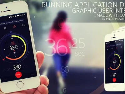 Running App Design (GUI) app design illustration running app ui ui design ux ux design vector