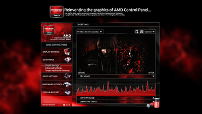 Reinventing the Graphics control panel design software design ui design ux design
