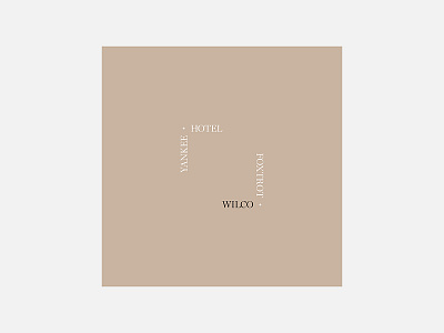 Yankee Hotel Foxtrot – Wilco 100 day project album cover design graphic design minimalism personal project typography wilco