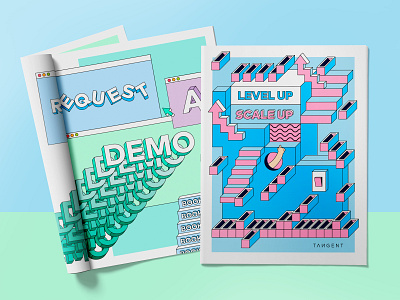 Level up Scale Up blue brand design brand identity branding digital digital art digital branding digital design download free geometic green illustration isometric level up pink scale ups vector web design webdesign