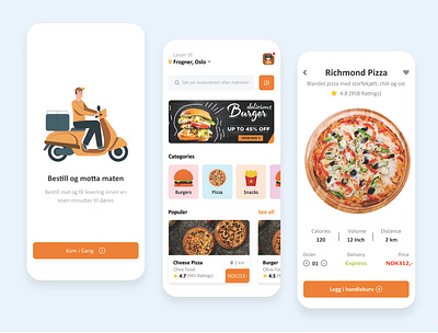 Pizza Application bestill app food app make an order order app pizza app