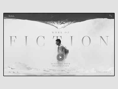 Work of Fiction web design ui ux creative