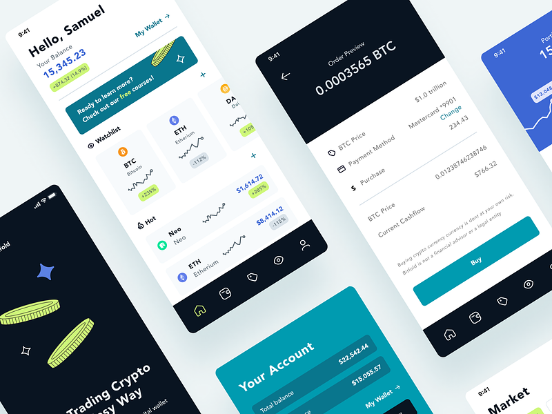 Crypto App app design crypto finance mobile design product design trading ui ux