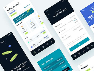 Crypto App app design crypto finance mobile design product design trading ui ux