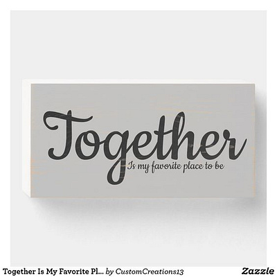 Together is my favorite place to be art decor decorate family favorite home love place together wall zazzle