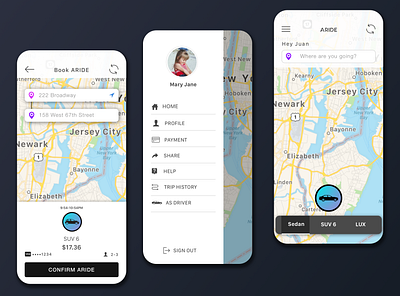 ARIDE - App Design app branding redesign ui ui design uidesign uiux ux uxdesign