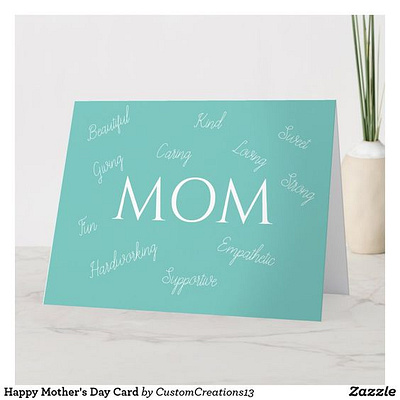 Card for MOM beautiful card design love mom zazzle