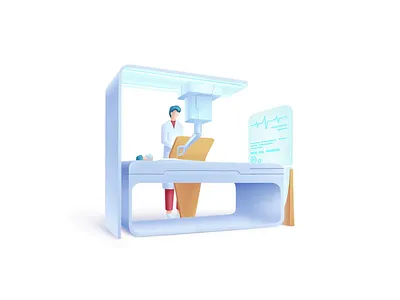 Healthcare series: Surgeonist 2.5d care doctor health hospital illustration medical science speedart surgeon surgeonist surgery