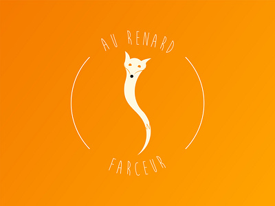 Au Renard Farceur DLC 16 branding coffee corto bert dailylogo dailylogochallenge dailylogodesign design fox happinessdesigns ios logo logo design logodesign logotype mascot orange restaurant ui ux vector