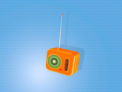 Vintage Radio design editorial illustration illustration illustrator minimal product design radio retro retro design vintage vintage design