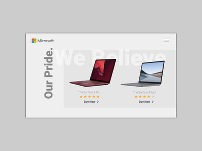 Laptop Design Concept computer design laptop microsoft minimal tech technology typography ui ux web webdesign website