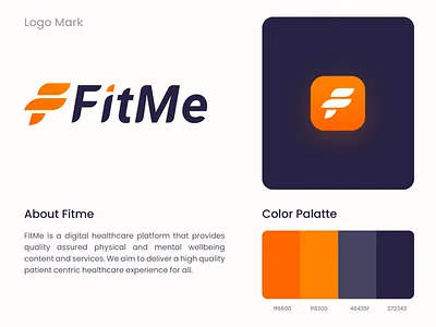 Fitme Approved Logo app logo brand identity branding clean f logo fitme fitness fitness logo logo logotype mark typography vector
