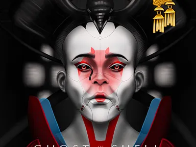 I am not just a shell digital painting digital portrait ghost in the shell illustration poster art procreate