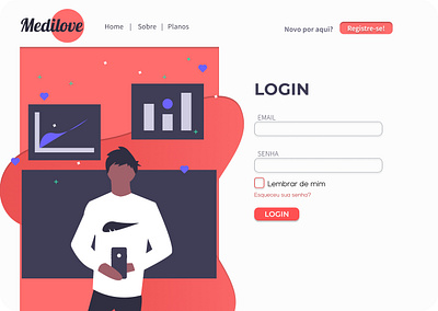 MediLove Website Login design ui web