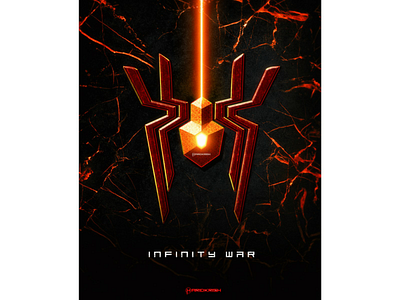 Spiderman Logo 3d logo comic design emblem glow icon laser logo logo design orange red shining symbol texture