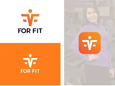 Fitness App logo adobe illustrator adobe ilustrator branding design fitness app logo graphic deisgn icon interior design logo design online farmer market logo organic brand logo