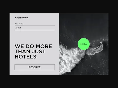 CASTELVANIA blog design interface typography ui web