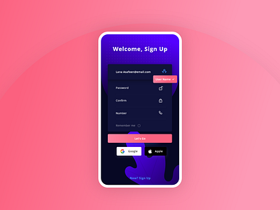 Sign up page adobexd app branding clock app creative design illustration minimal smarthome typography ui ux