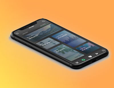 XPLORE App in iPhone XR. app design minimal ui ui design uidesign ux uxdesign