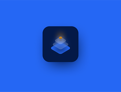 3D layer exploration 2d abstract clean design figma illustration logo