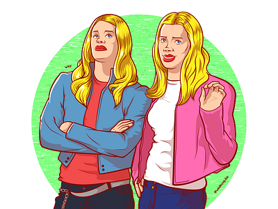 White Chicks (As Branquelas) character cool creativity design digital art dribbble graphicdesign illustration ilustração são paulo