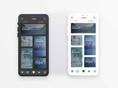 XPLORE - A Trip planning app. app design minimal redesign ui ui design uidesign uiux ux uxdesign