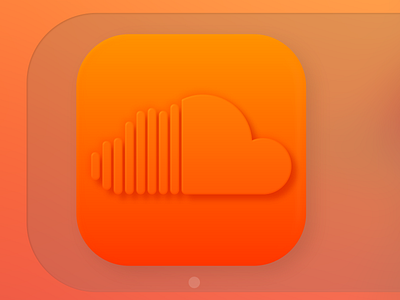 Soundcloud Icon MacOS Big Sur 3d affinity designer big sur concept icon logo neumorphism soft ui soundcloud ui