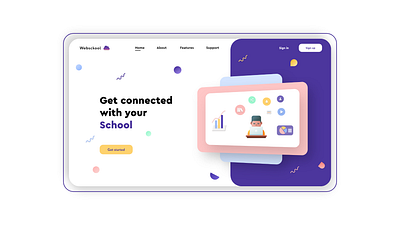 School connectivity website. adobexd animation chennai designer design figma landing design landing page landing page concept landing page ui mobile app mockup school app schools student uidesign user experience user interface design ux ui uxuidesign website