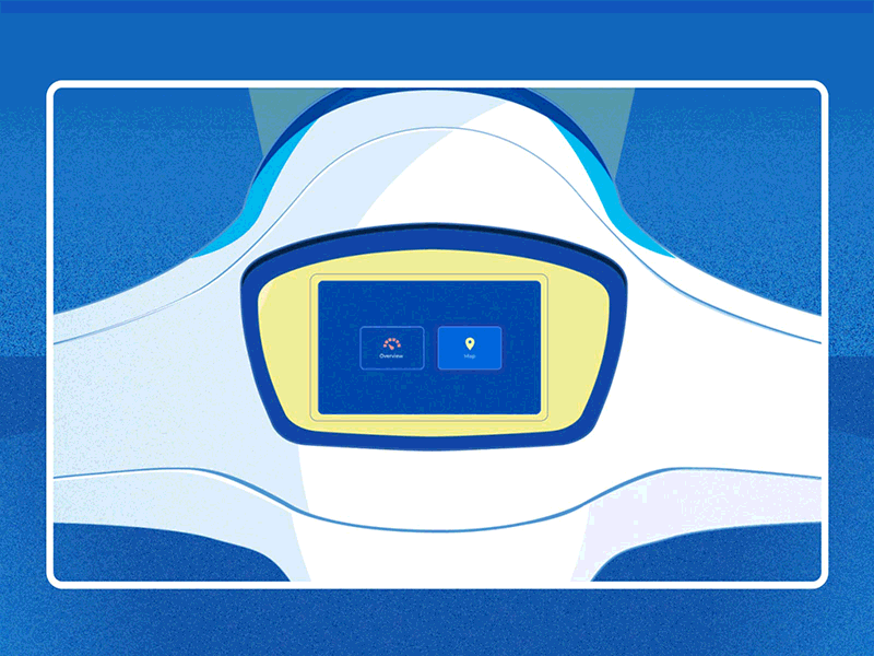 Vespa interface illustration ui ux