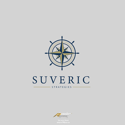 Suveric Strategies Logo Concept branding compass design flat logo logo design minimalist sailing sailor