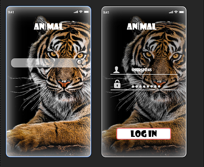 animal screen design appdesign dribbble örnekleme