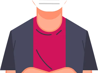 Mask Standing design illustration