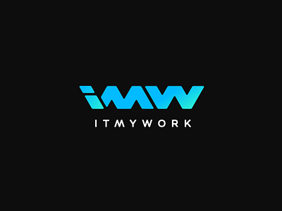 imw brand branding design font gradient i identity it letter logo logotype m my w work