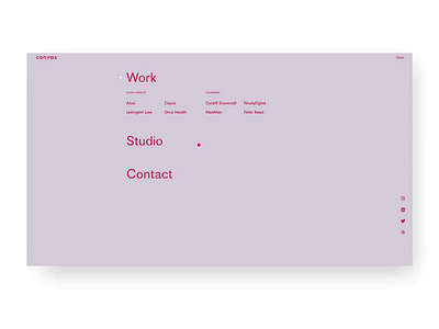 Canvas Studio design hover studio team ui ux website