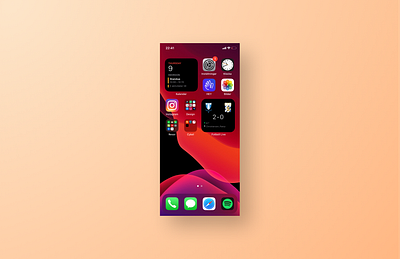 Livescore widget app figma interaction design ios14 ui widget