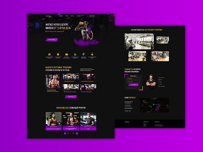 Fitness zone 88 fitness landing page webdesign website