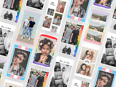 Made Pride Instagram Story Templates design graphic design instagram instagram stories instagram template lgbtq lgbtqia made app pride pride 2019 pridemonth stories story templates template template app template builder template design templates trevor project