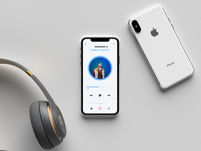 Daily UI #009 - Music Player apple music daily ui dailyui design illustration ios itunes minimal music app music artwork music player music player app music player ui ui ui daily