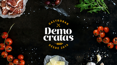 Democratas Gastrobar - Logo bar beer branding food logo restaurant restaurant branding