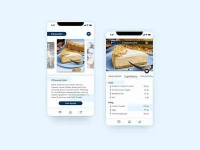 Recipe: DailyUI_040 100 day challenge 100days daily daily 100 challenge daily ui dailyui figma figma design figmadesign mobile mobile ui recipe recipe app recipe card recipe design ui ui design uidesign ux ui uxui