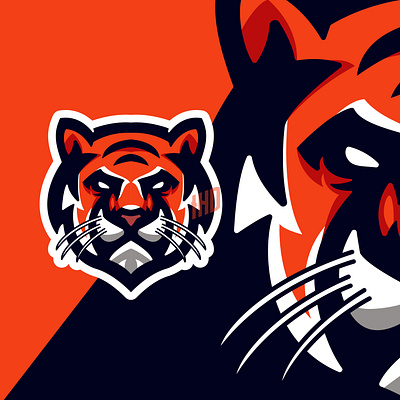 Head Tiger Logo mascot aggression animals logo art character club collection draw esports eagle eagle logo emblem esports fauna logo badge owl logo set symbol tiger tiger logo tiger mascot wildcat