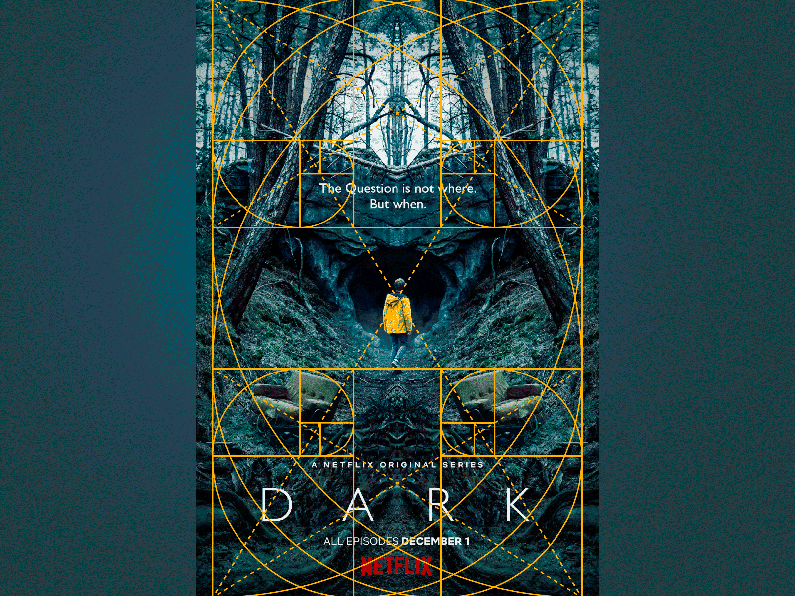 Dark series poster - Golden ratio analysis analysis cartaz design goldenratio movie serie study