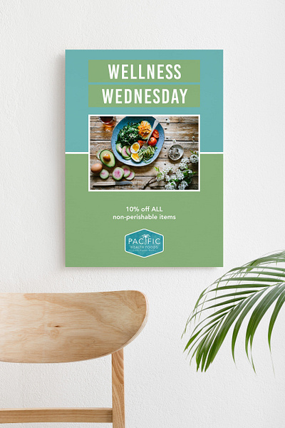 Wellness Brand Storefront Poster brand design branding design designer portfolio logo poster poster design