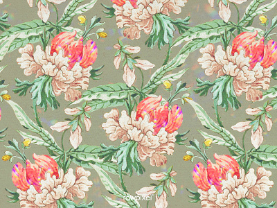 Vintage Botanical : Pattern antique art artwork background background pattern blank blank space blooming blooming flower blossom botanical botanical pattern botanical public domain botany copyspace design design element design space detailed pattern